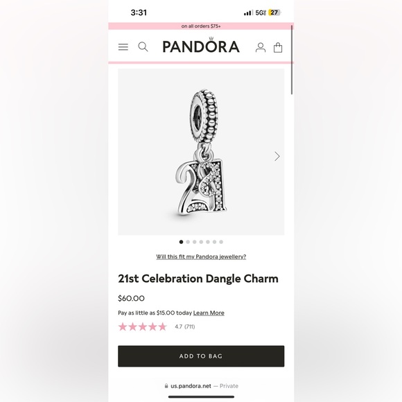 Pandora Charms Only (2) - Picture 3 of 3